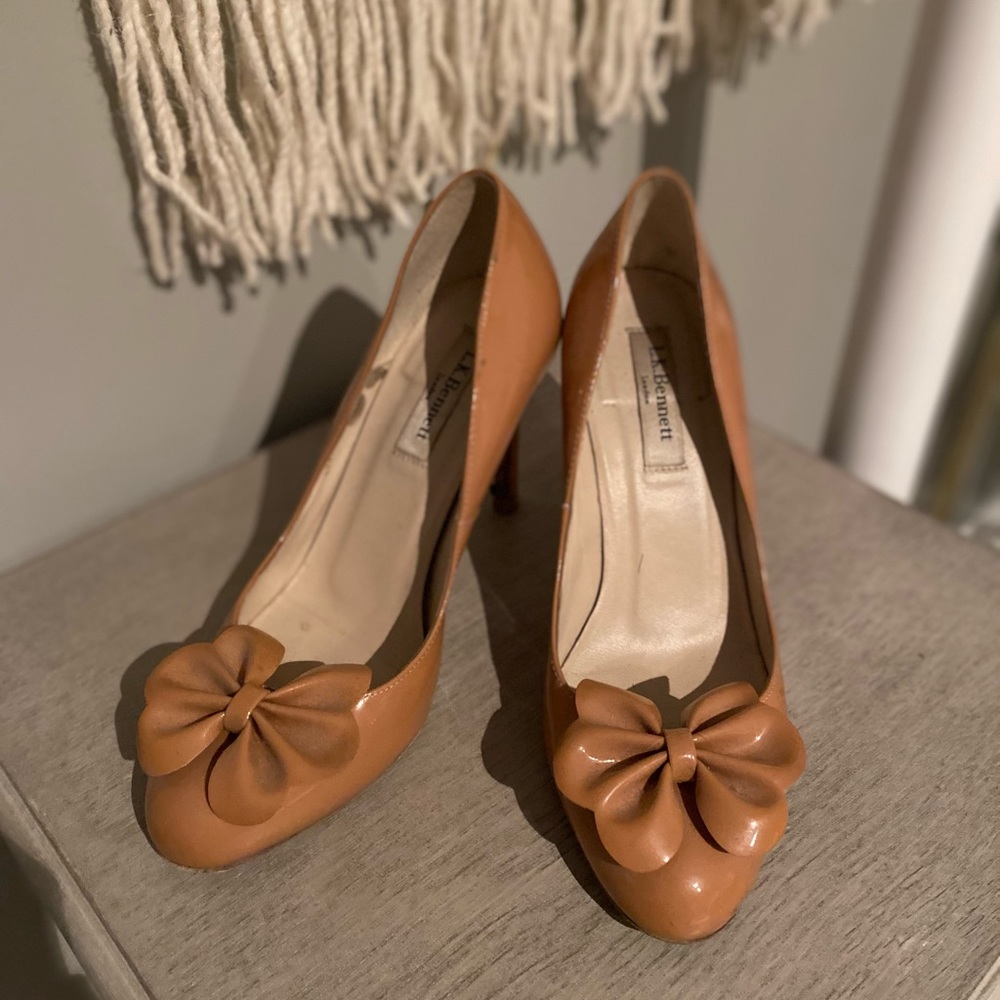 LK Bennett heels, gently worn. Minor scuffs.